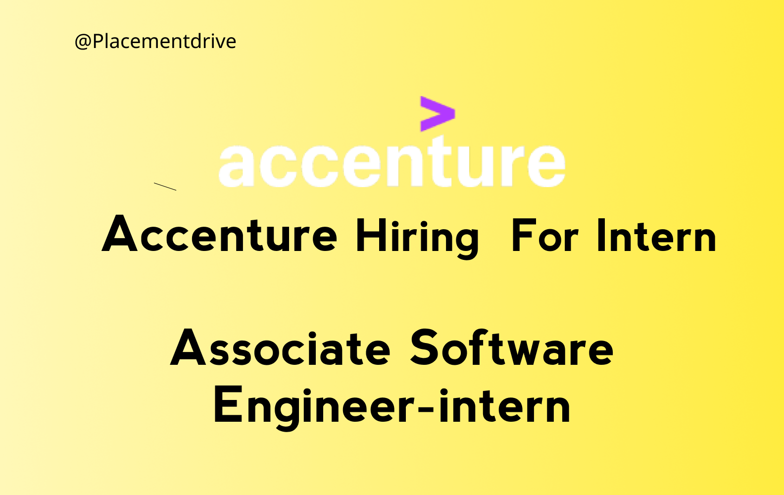 Accenture Hiring For Intern Associate Software Engineer Intern 6632